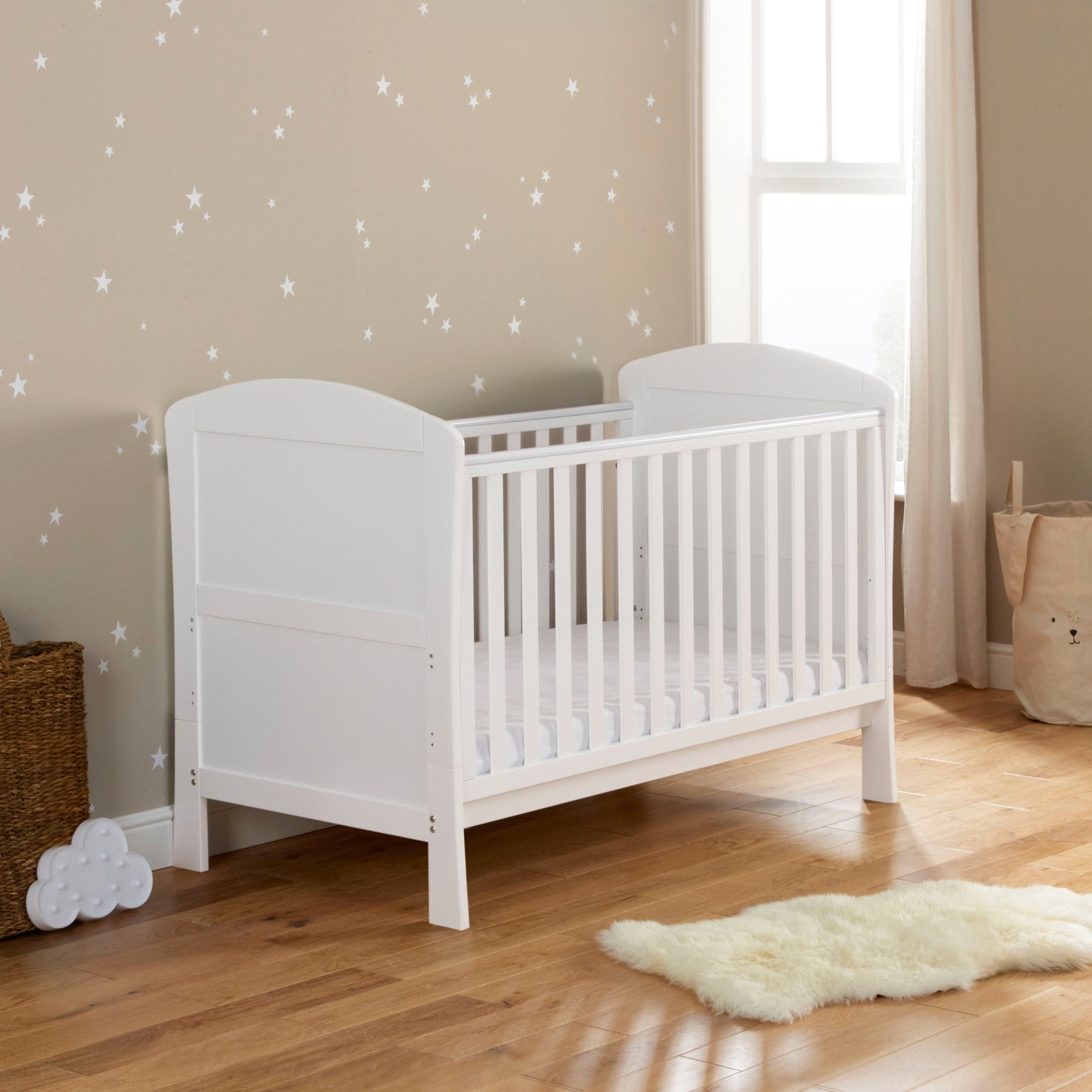 BABYMORE - Aston 3 Piece Nursery Furniture Set – White