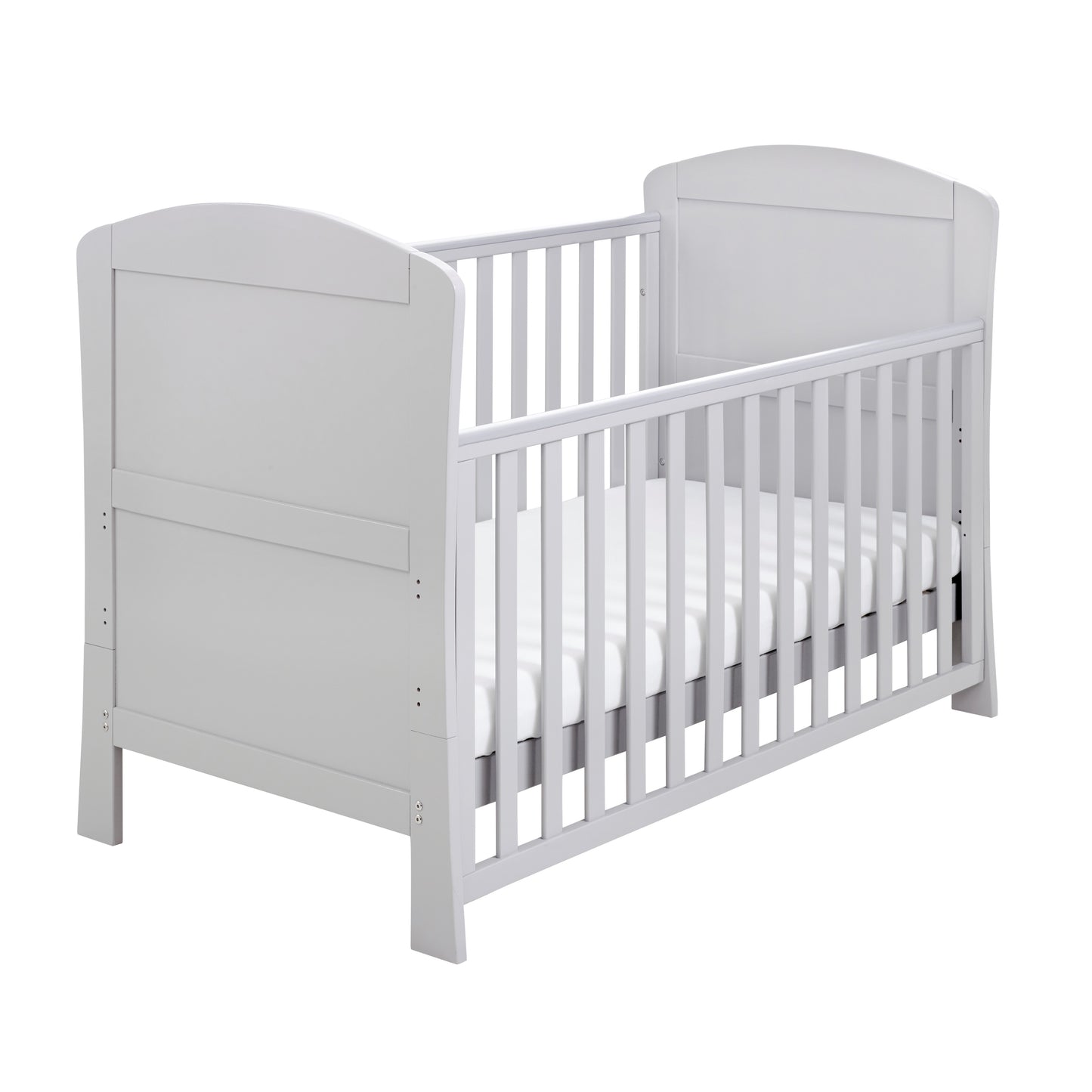 BABYMORE - Aston Drop Side Cot Bed – Grey