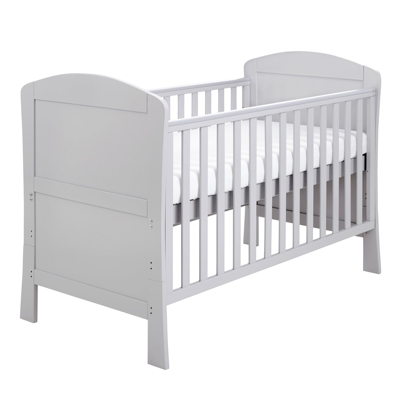 BABYMORE - Aston Drop Side Cot Bed – Grey