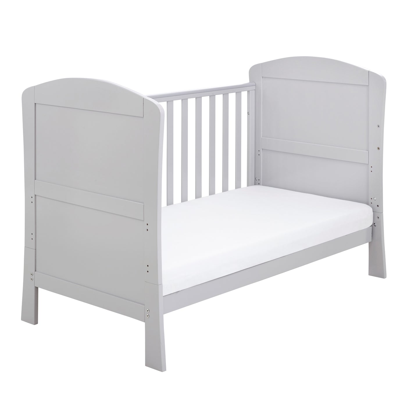 BABYMORE - Aston Drop Side Cot Bed – Grey