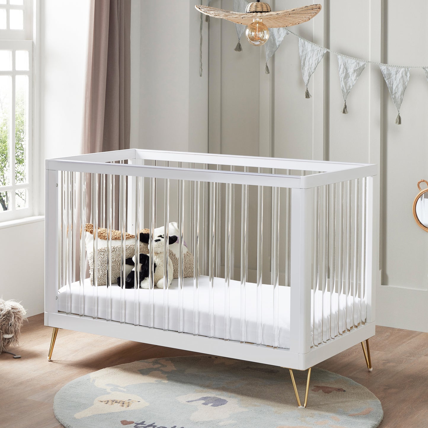 BABYMORE - Kimi Acrylic Mini Cot Bed