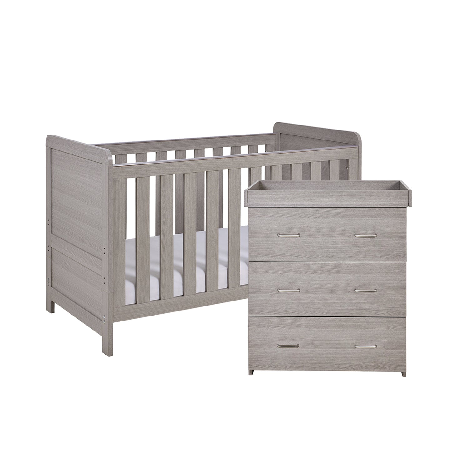 BABYMORE - Caro 2 Piece Nursery Furniture Set – Grey Wash
