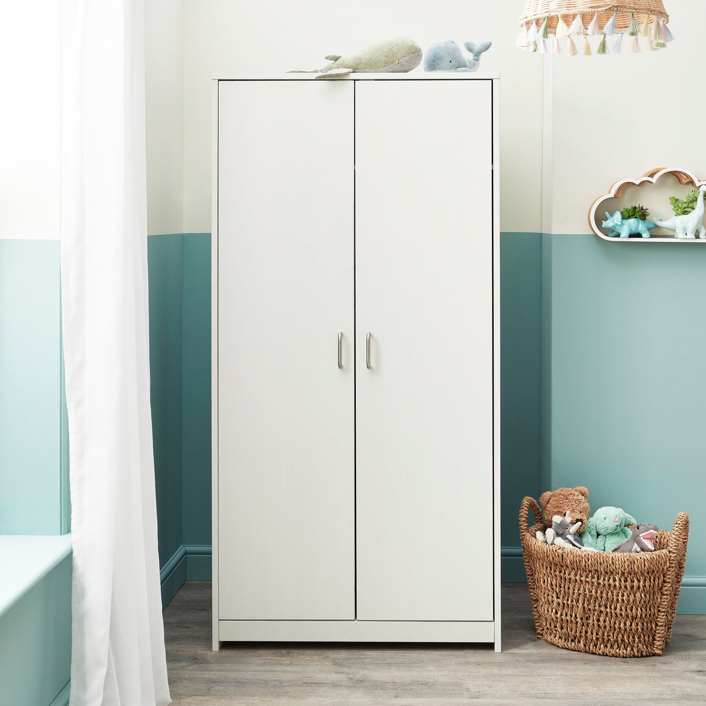BABYMORE - Caro 3 Piece Nursery Furniture Set – White Wash