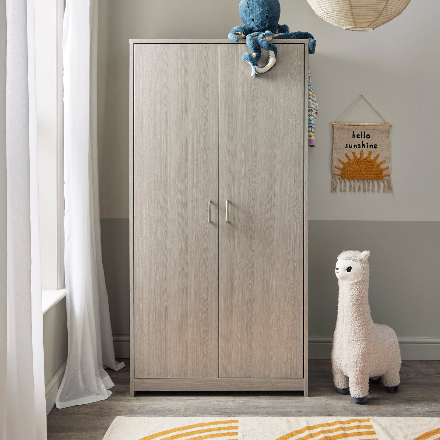 BABYMORE - Caro Mini 3 Piece Nursery Furniture Set – Grey Wash