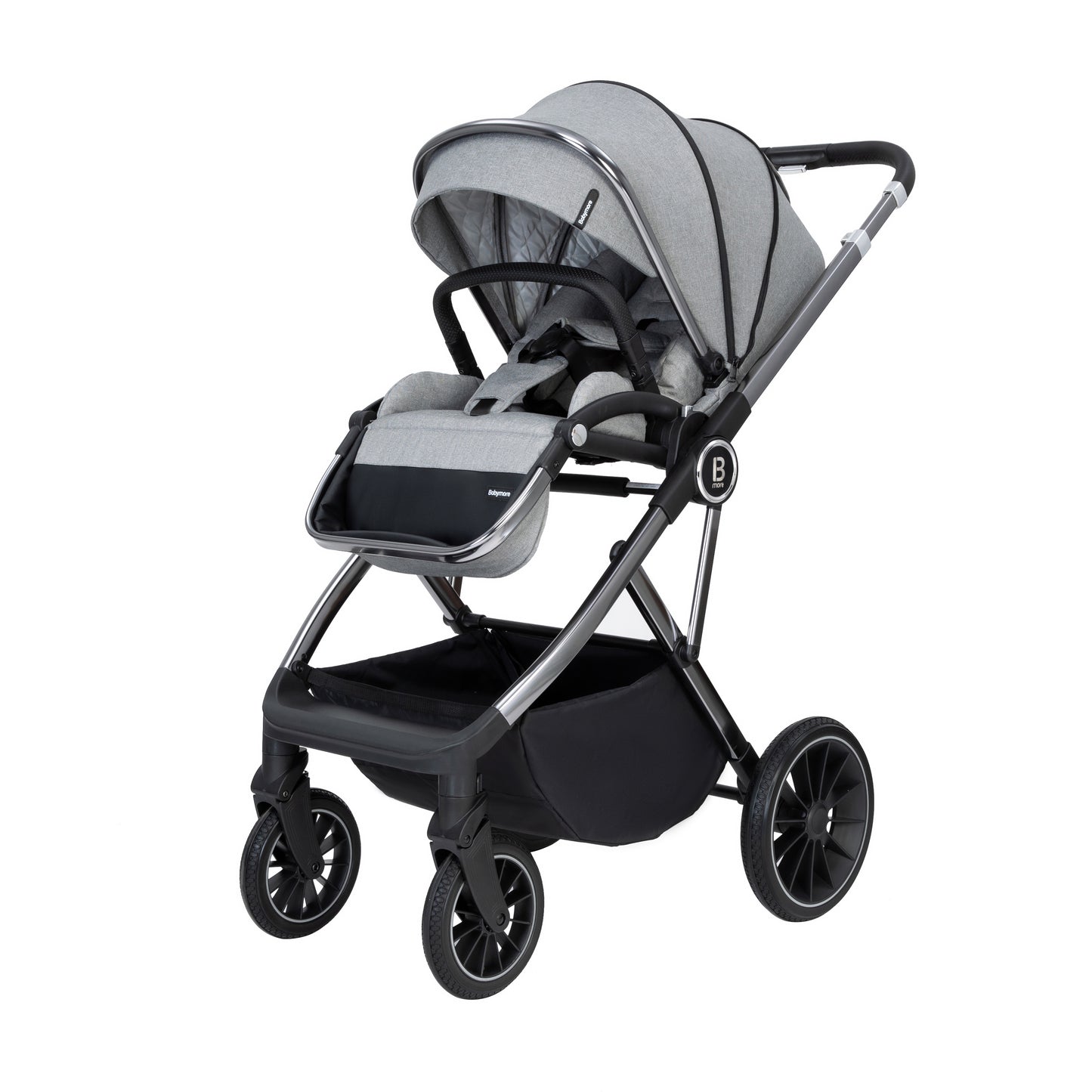 BABYMORE - Chia Pram Pushchair – Pearl Grey