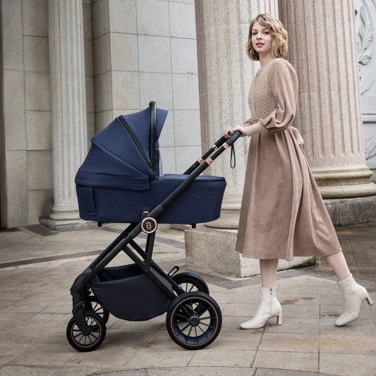BABYMORE - Chia Travel System Coco with Base – Midnight Blue