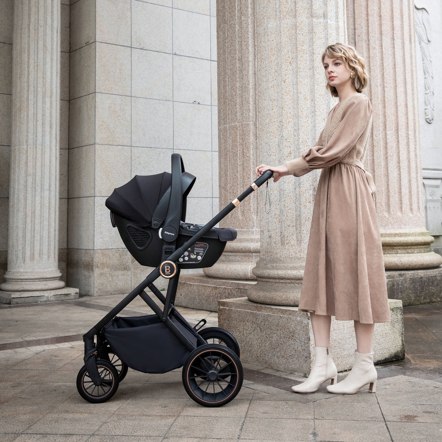 BABYMORE - Chia Travel System Coco with Base – Midnight Blue