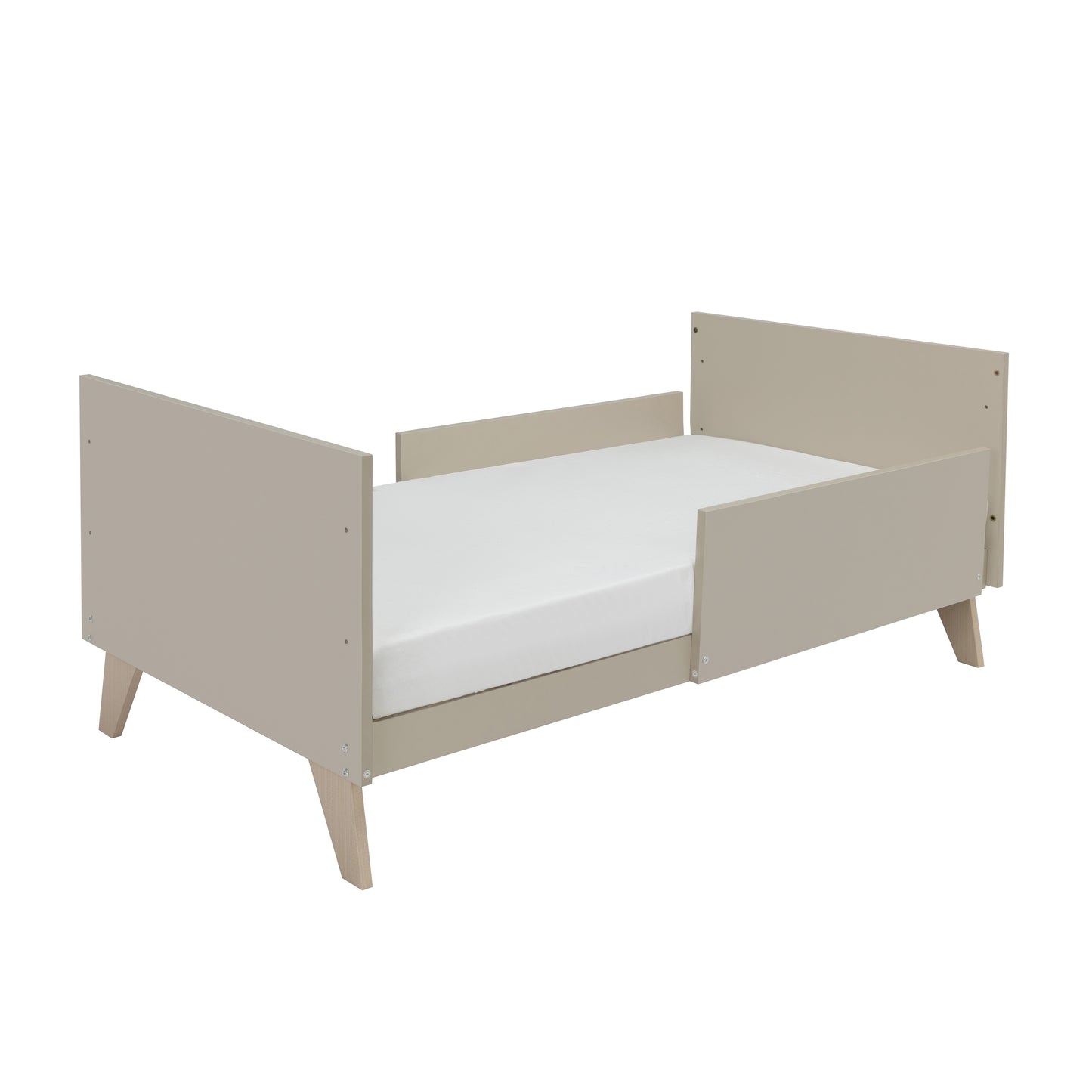 BABYMORE - Dante Cot Bed with Cot Top Changer – Cashmere