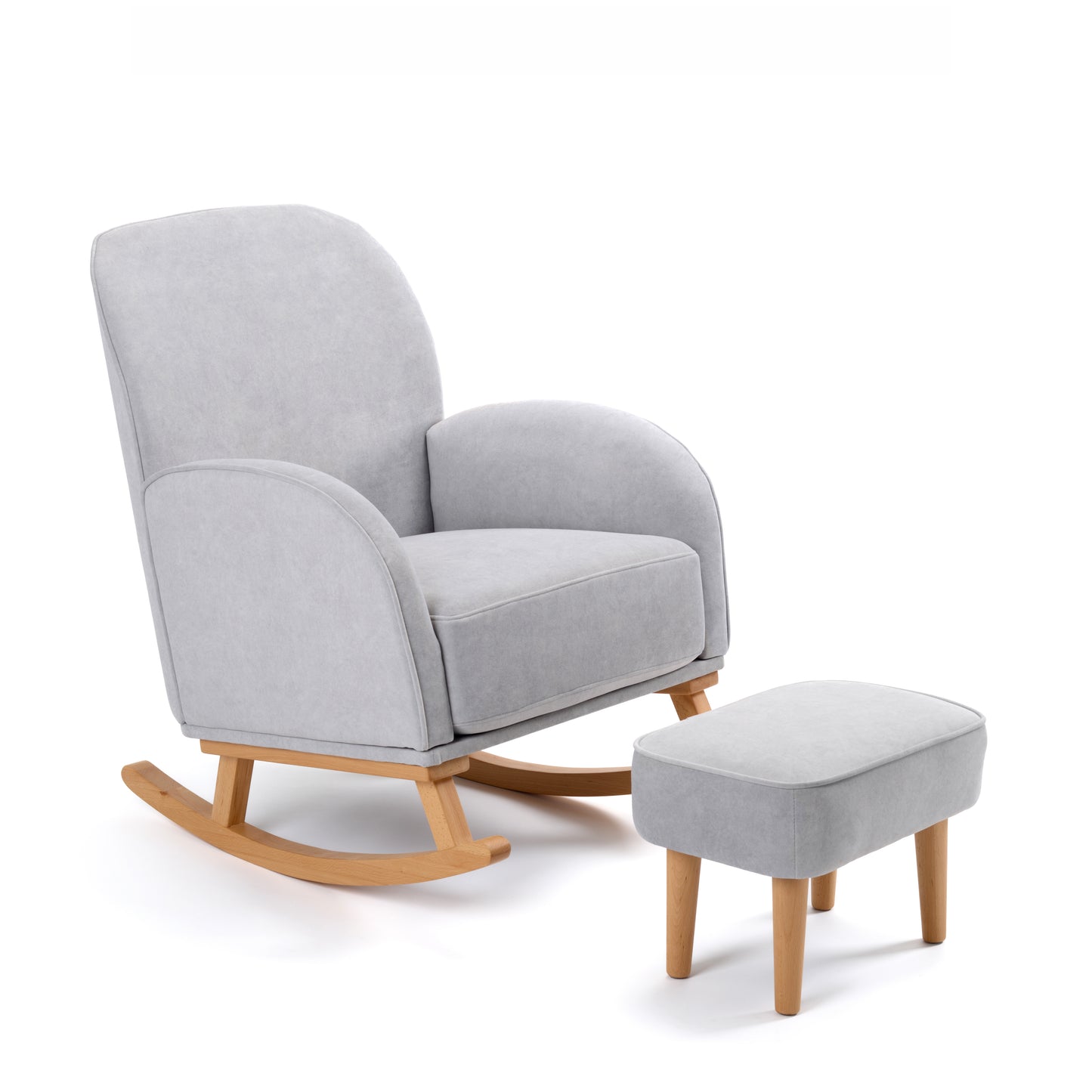 BABYMORE - Freya Nursing Chair with Stool GREY