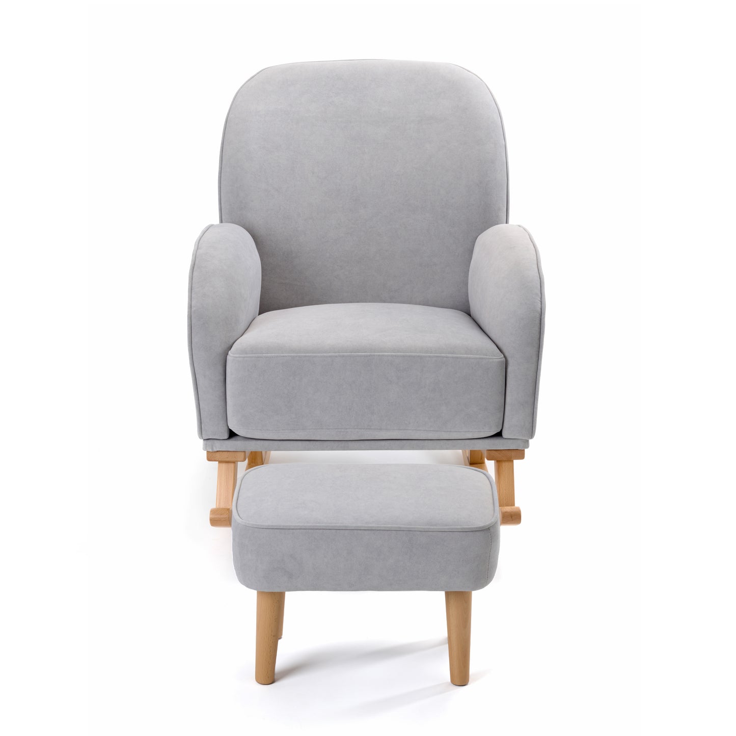 BABYMORE - Freya Nursing Chair with Stool GREY