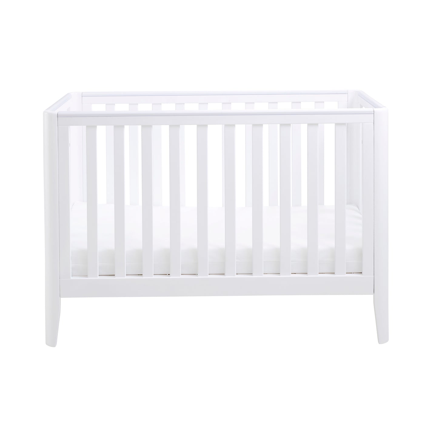 BABYMORE - Iris Mini Cot Bed WHITE