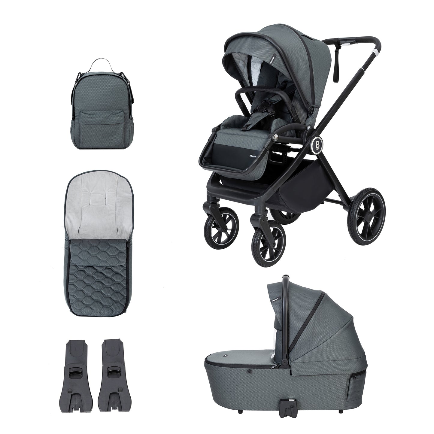 BABYMORE - Kai Pram Pushchair - Sandstone (Copy)