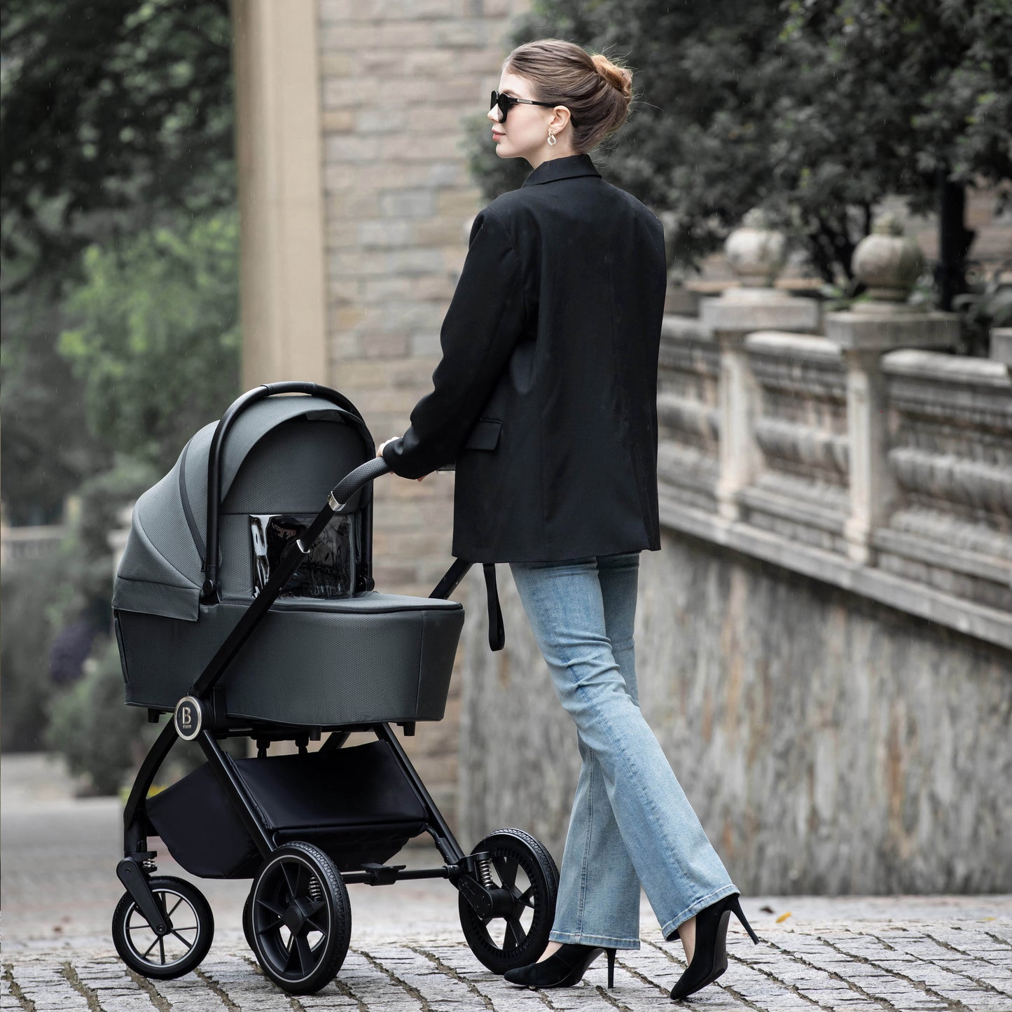 BABYMORE - Kai Pram Pushchair - Sandstone (Copy)