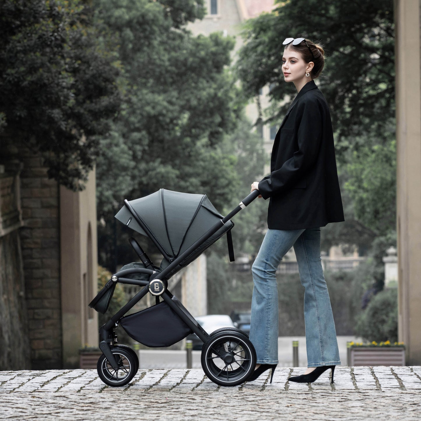BABYMORE - Kai Pram Pushchair - Sandstone (Copy)