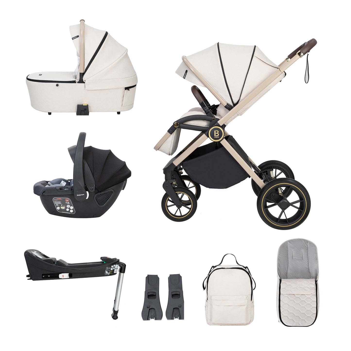 BABYMORE - Kai Travel System Coco with Base – Sandstone