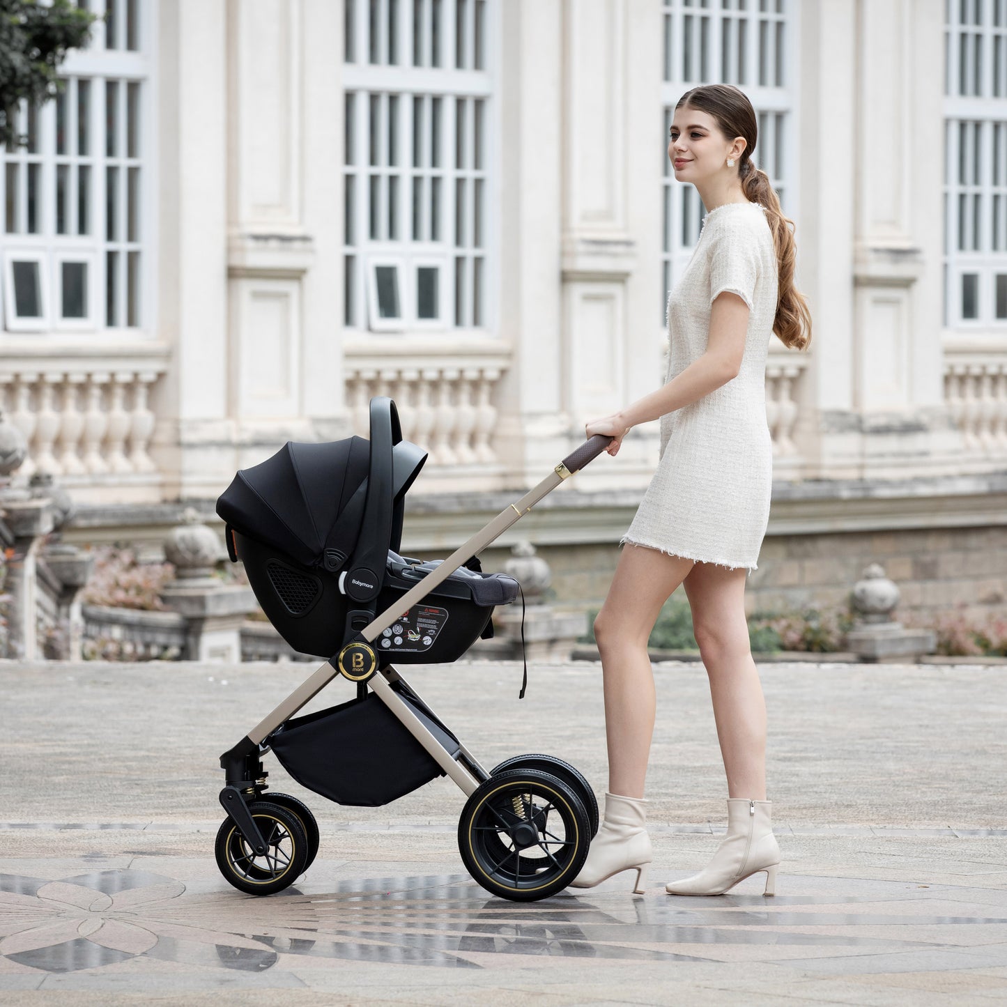 BABYMORE - Kai Travel System Coco with Base – Sandstone