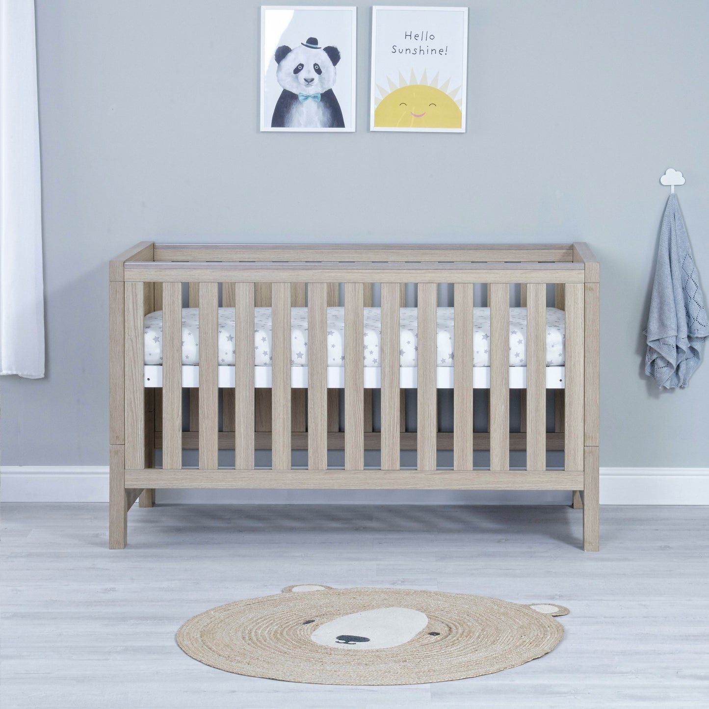 BABYMORE - Luno Cot Bed – Oak
