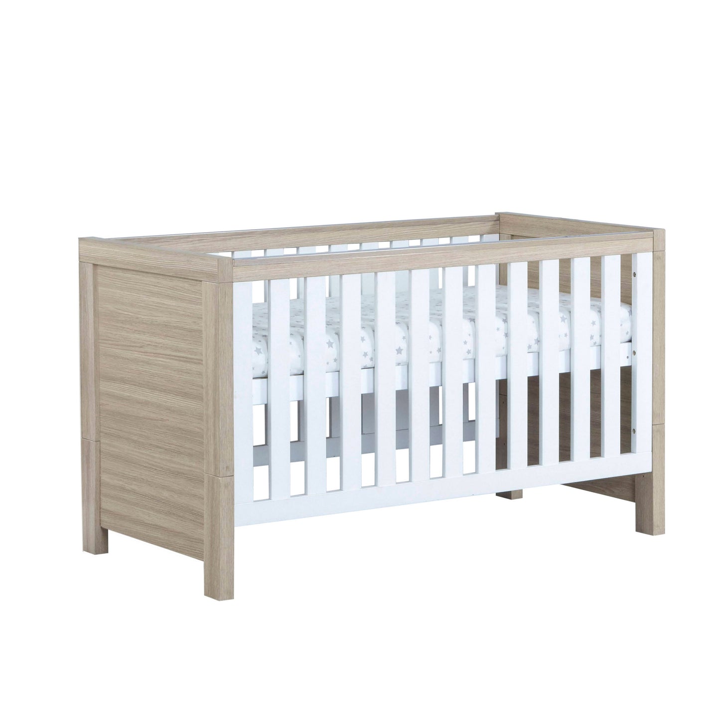 BABYMORE - Luno Cot Bed – Oak White
