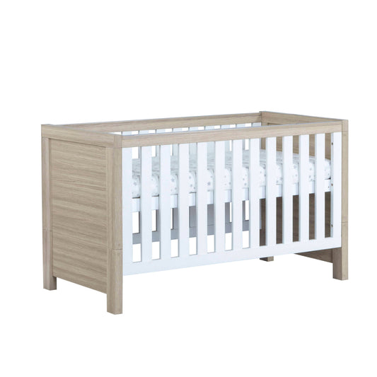 BABYMORE - Luno Cot Bed – Oak White