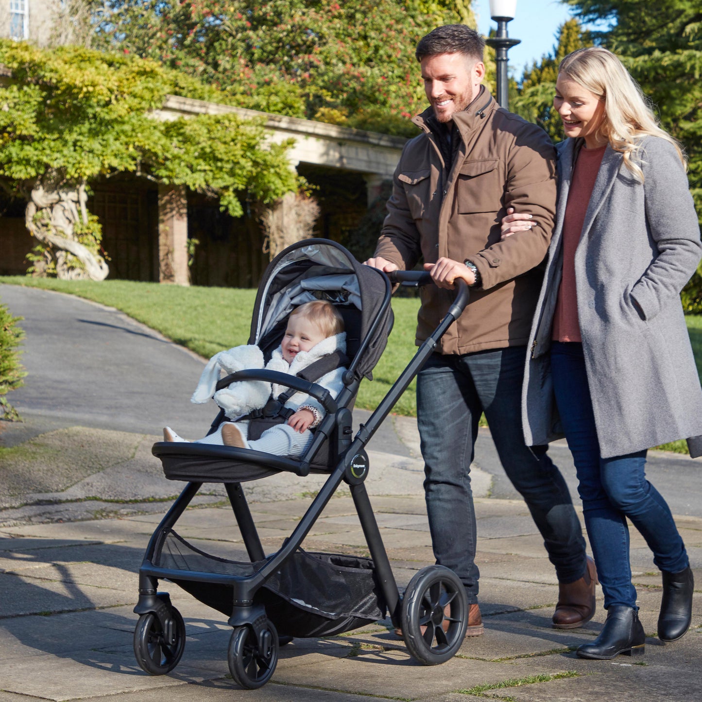 BABYMORE - Memore V2 Pram Pushchair 11 Piece – Silver