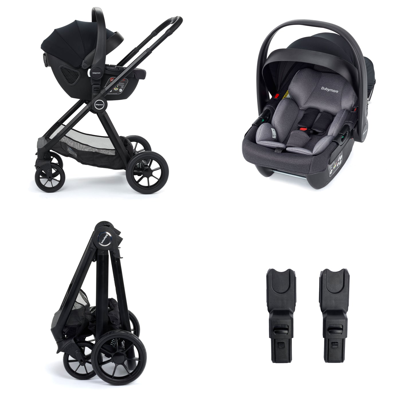 BABYMORE - Mimi Travel System Coco i-Size Car Seat – Black