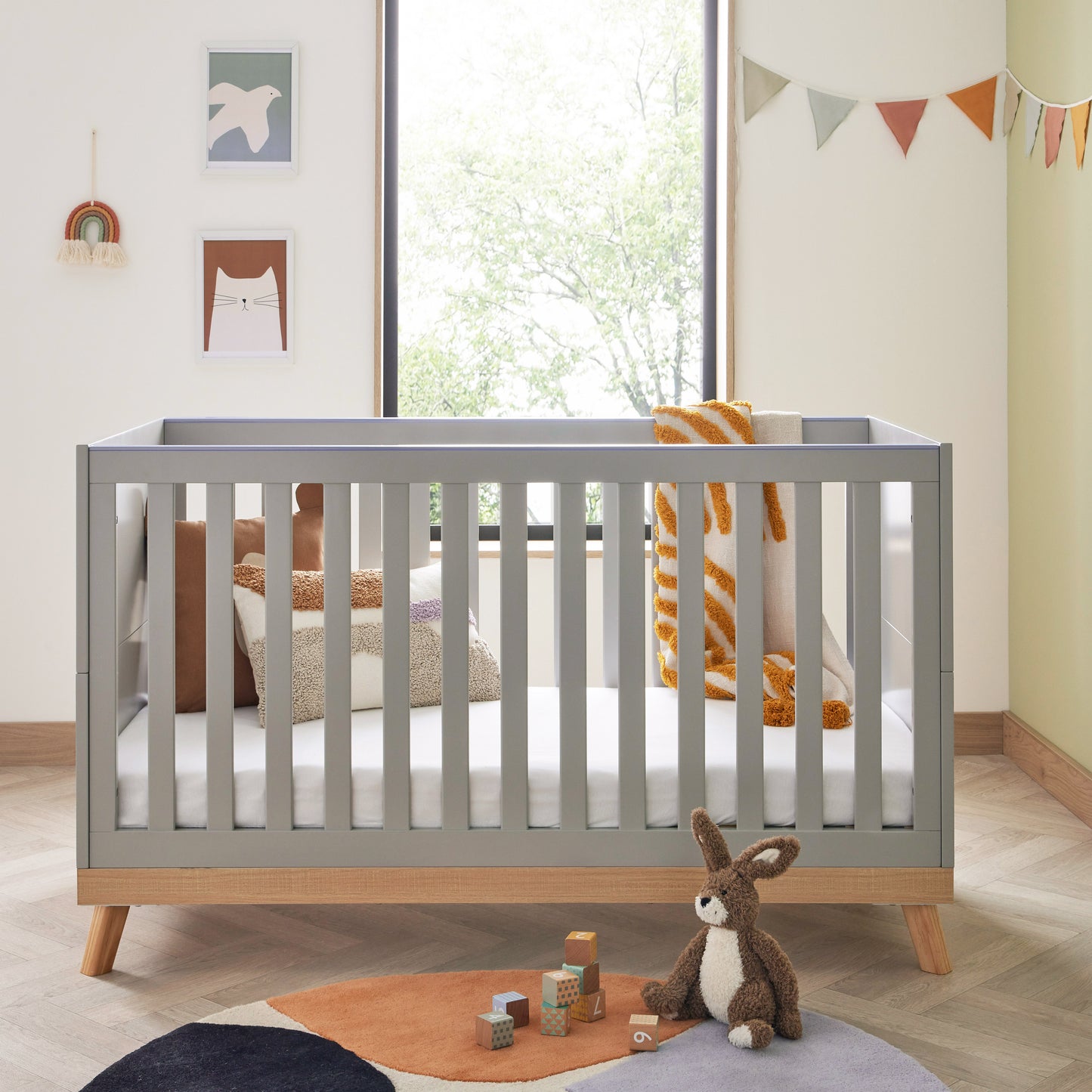 BABYMORE - Mona Cot Bed – Grey