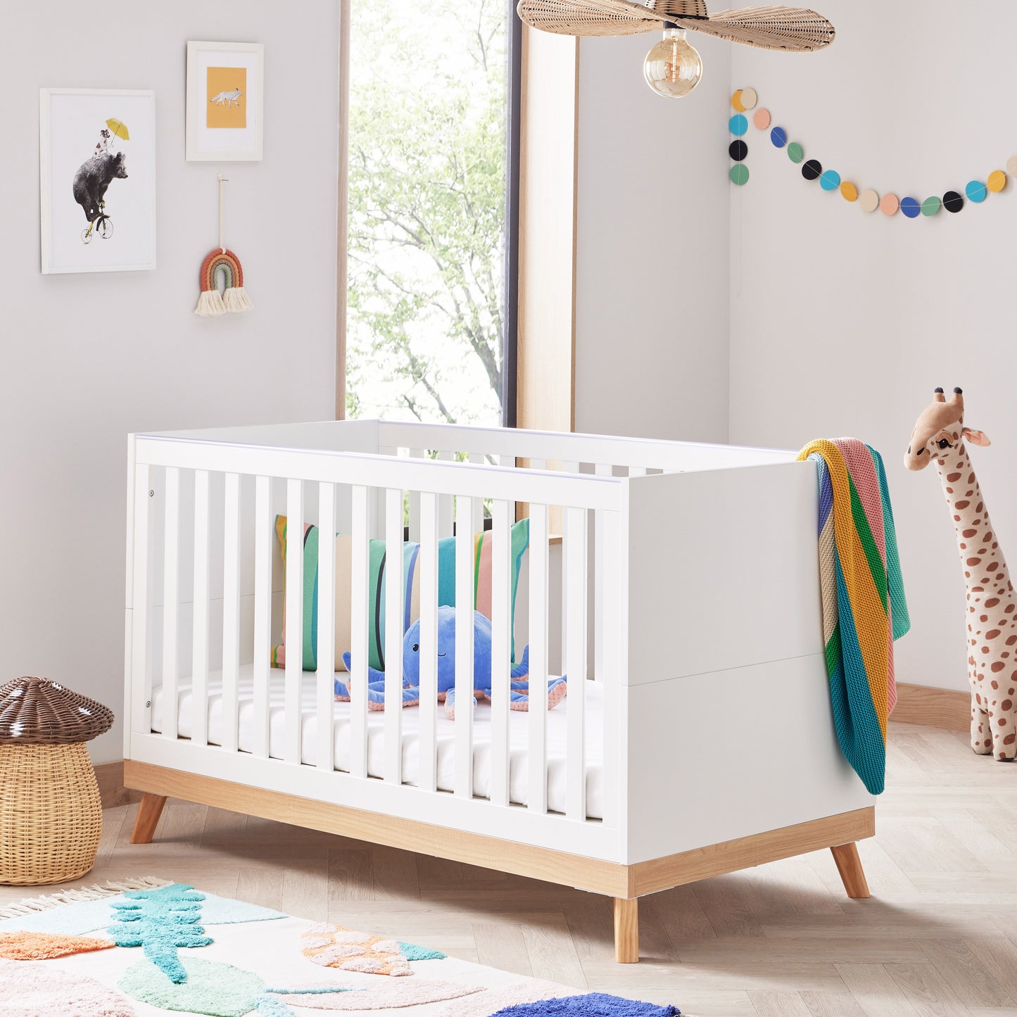 BABYMORE - Mona Cot Bed – White
