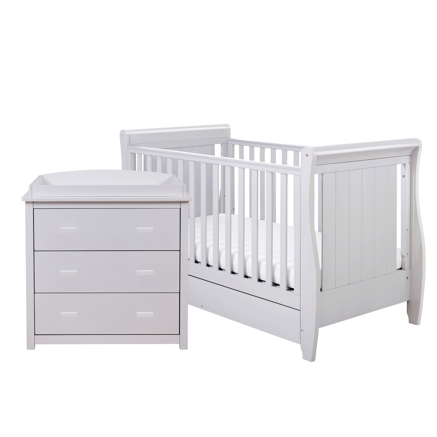 BABYMORE - Stella 2 Piece Nursery Furniture Set – Grey