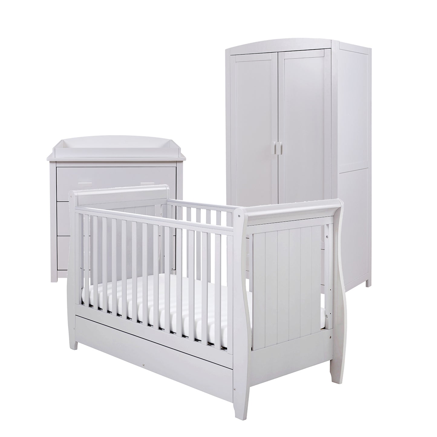 BABYMORE - Stella 3 Piece Nursery Furniture Set – Grey