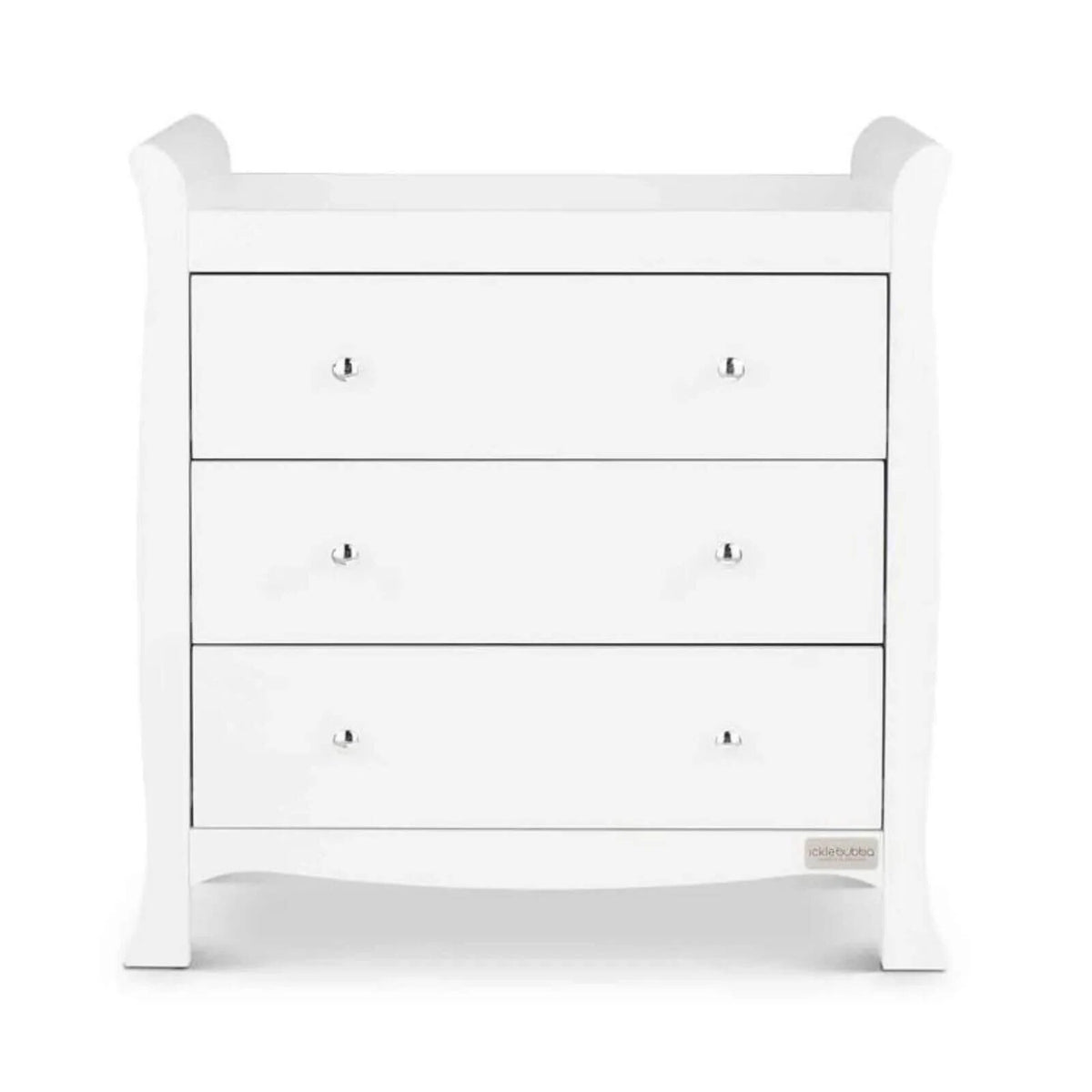 Ickle Bubba Snowdon Classic 2 Piece Furniture Set White - Fibre Mattress