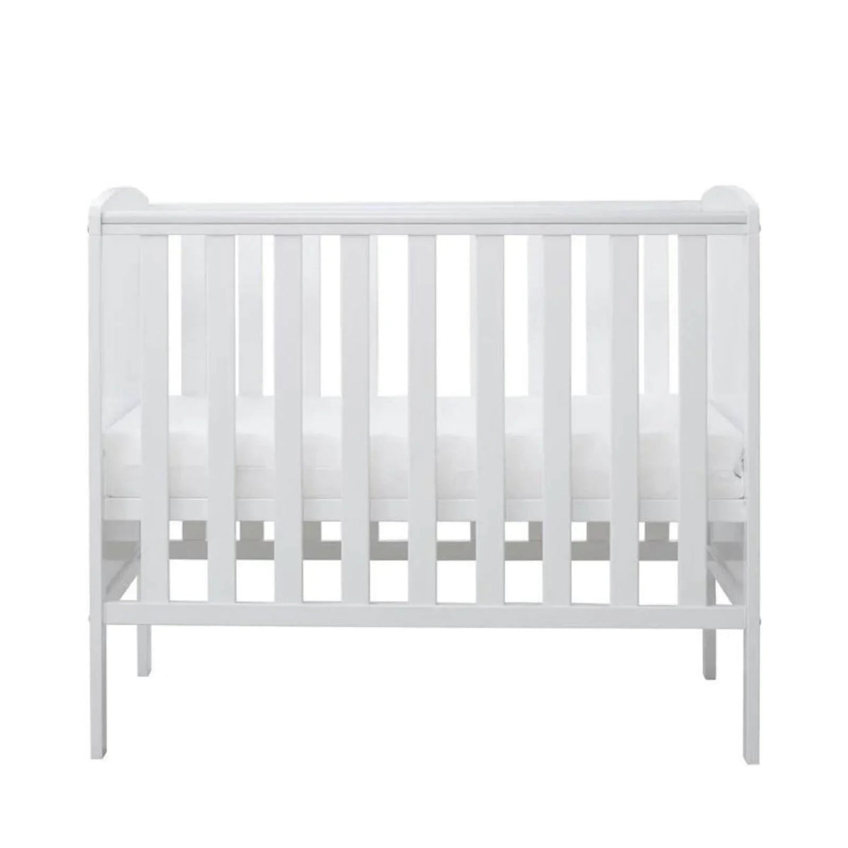 Ickle Bubba Coleby Space Saver Cot White - Fibre Mattress