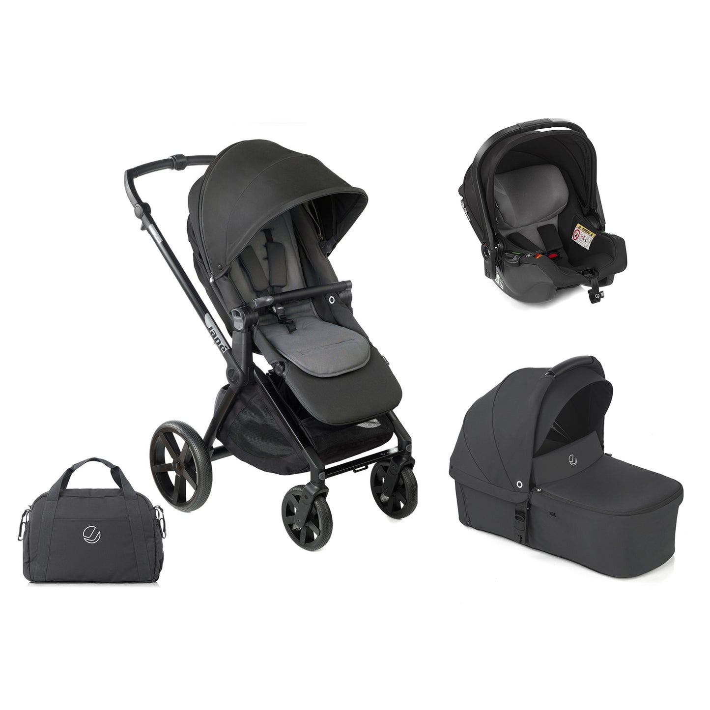 Jané Muum-4 + Sweet Carrycot + Koos iSize 3in1 Travel System