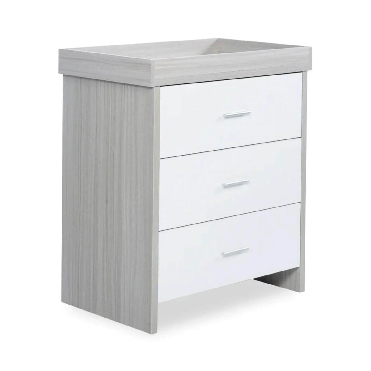 Ickle Bubba Pembrey Changing Unit & Chest - Ash Grey & White