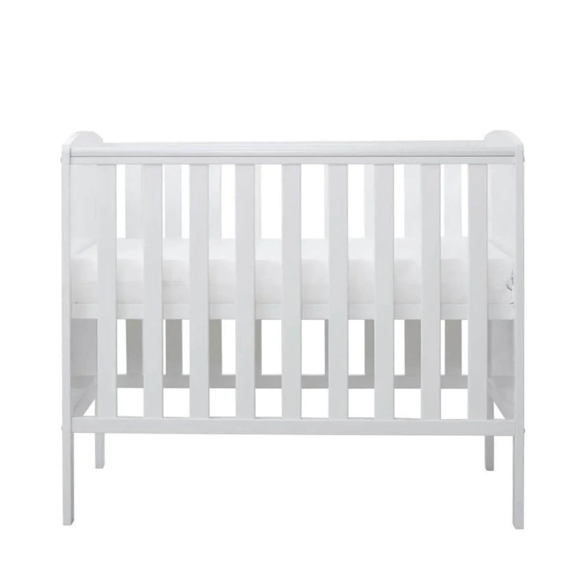Ickle Bubba Coleby Space Saver Cot White - Fibre Mattress