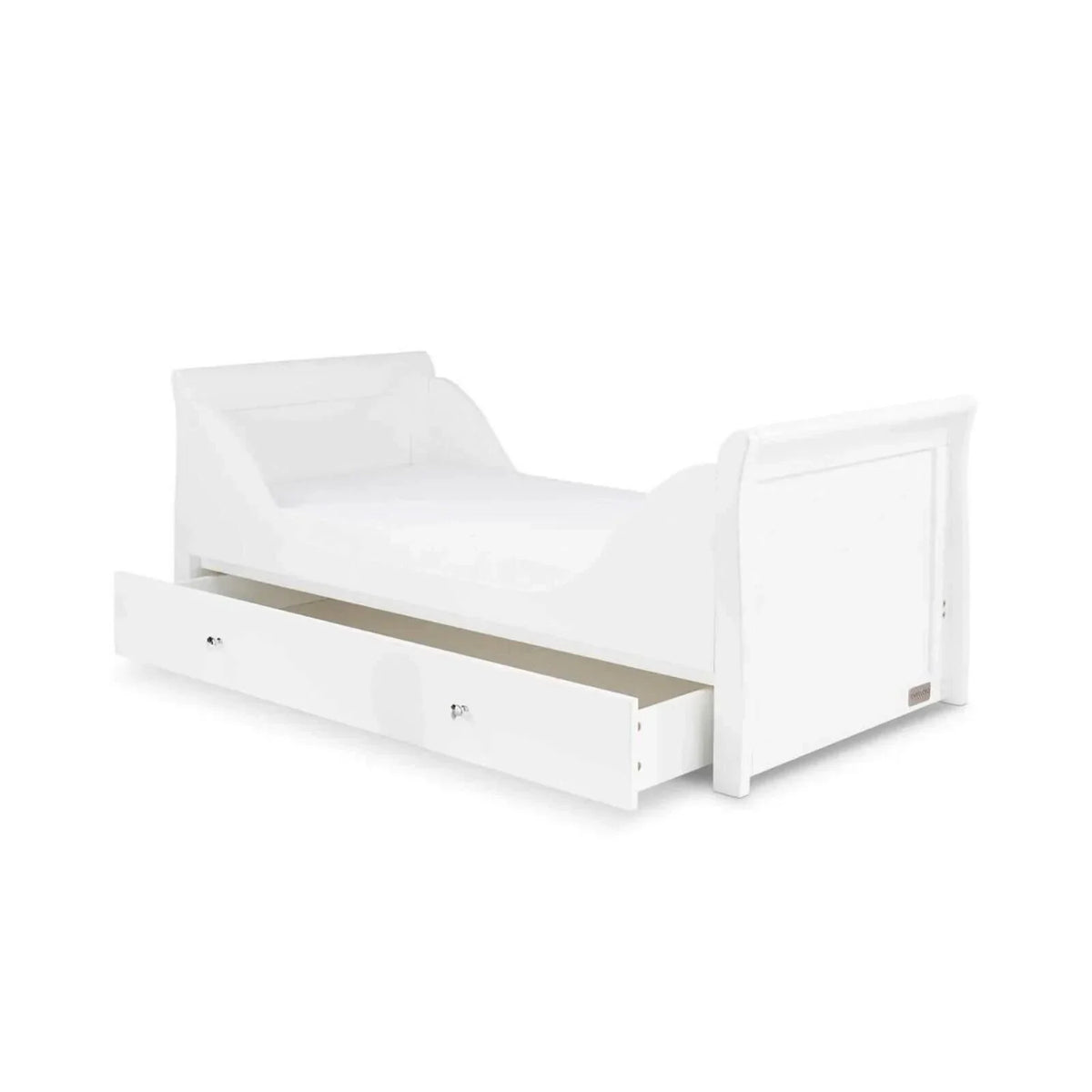 Ickle Bubba Snowdon Classic 2 Piece Furniture Set White - Fibre Mattress