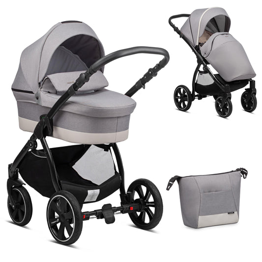 Noordi Sole Go 2in1 Pram - Warm Grey