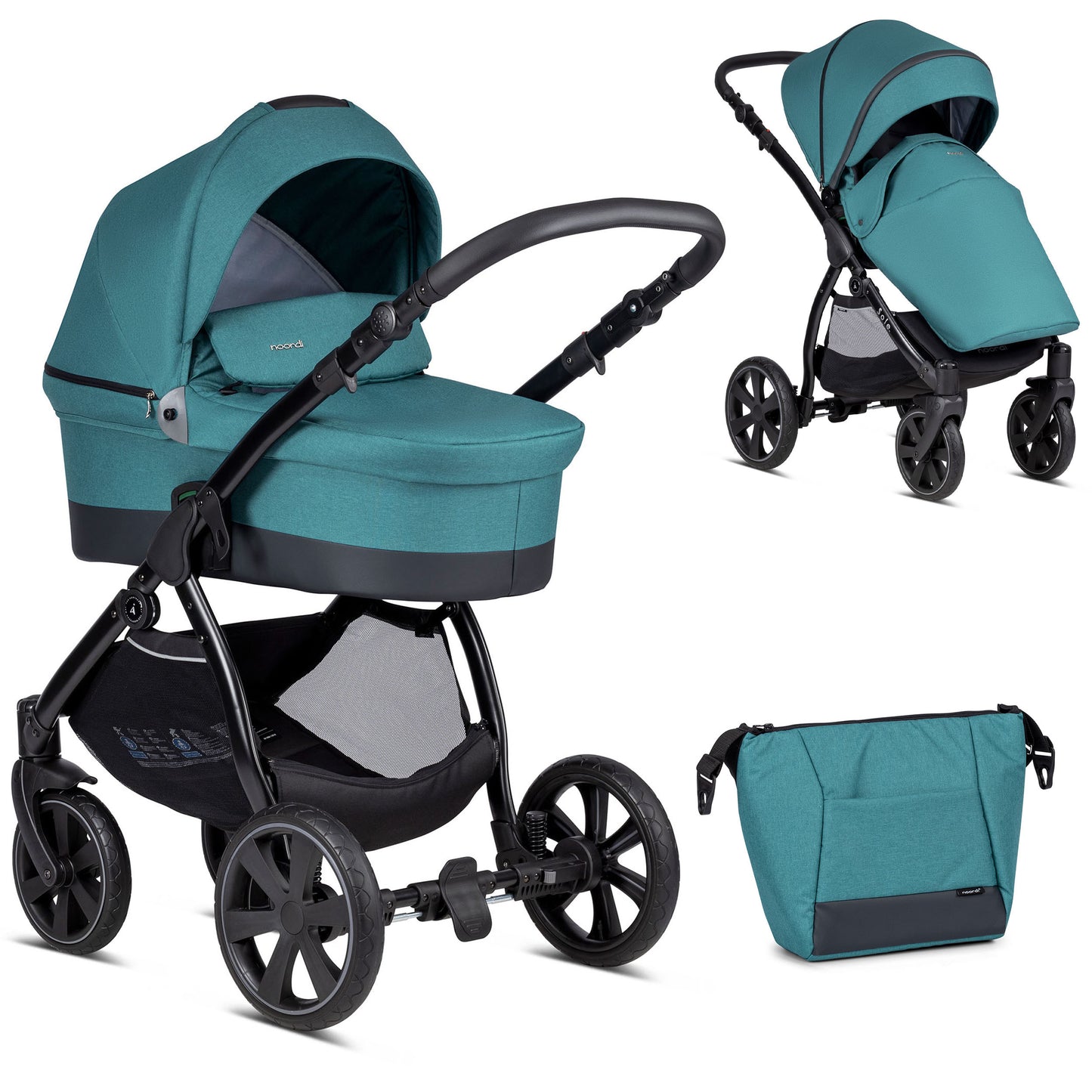 Noordi Sole Go 2in1 Pram - Teal