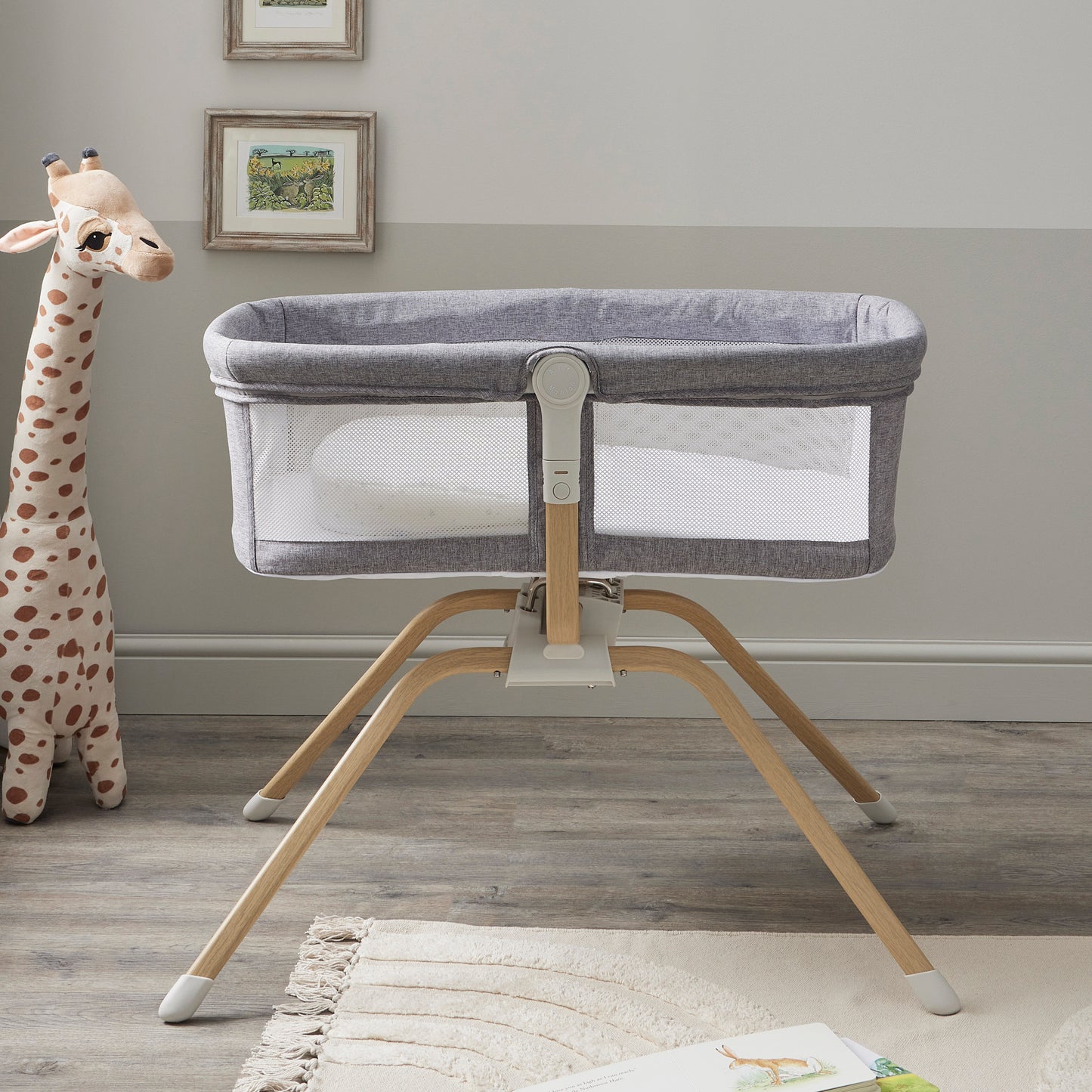 BABYMORE - Air Motion Gliding Crib - Slate