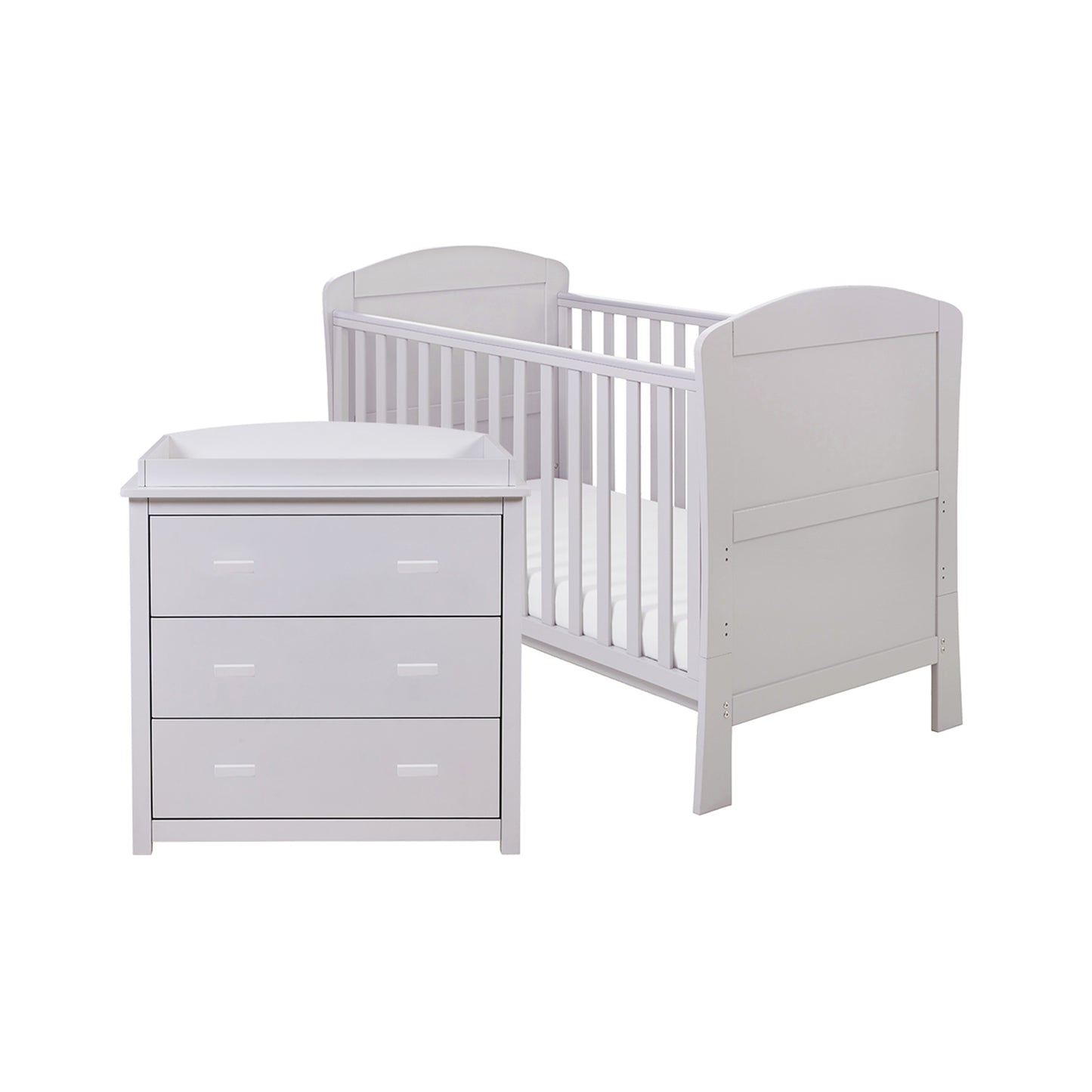 BABYMORE - Aston 2 Piece Nursery Furniture Set – Grey