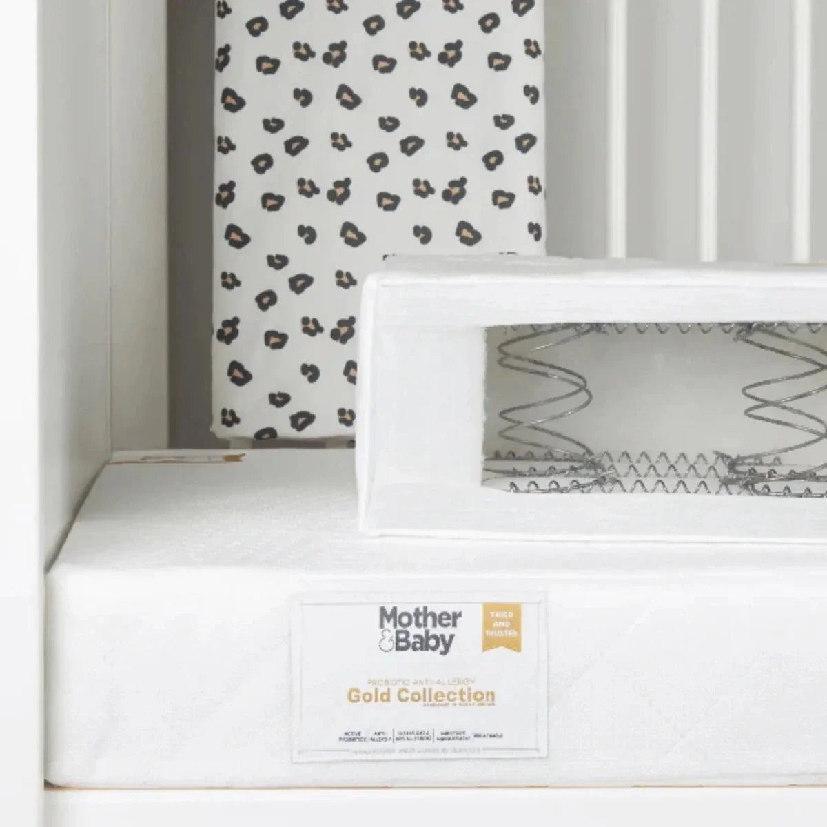 CuddleCo Mother&Baby Rose Gold Anti-Allergy Sprung Cot Mattress 120 x 60cm
