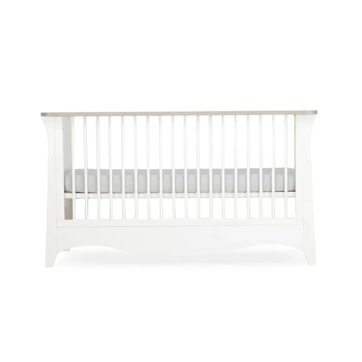 CuddleCo Clara Cot Bed - White & Ash