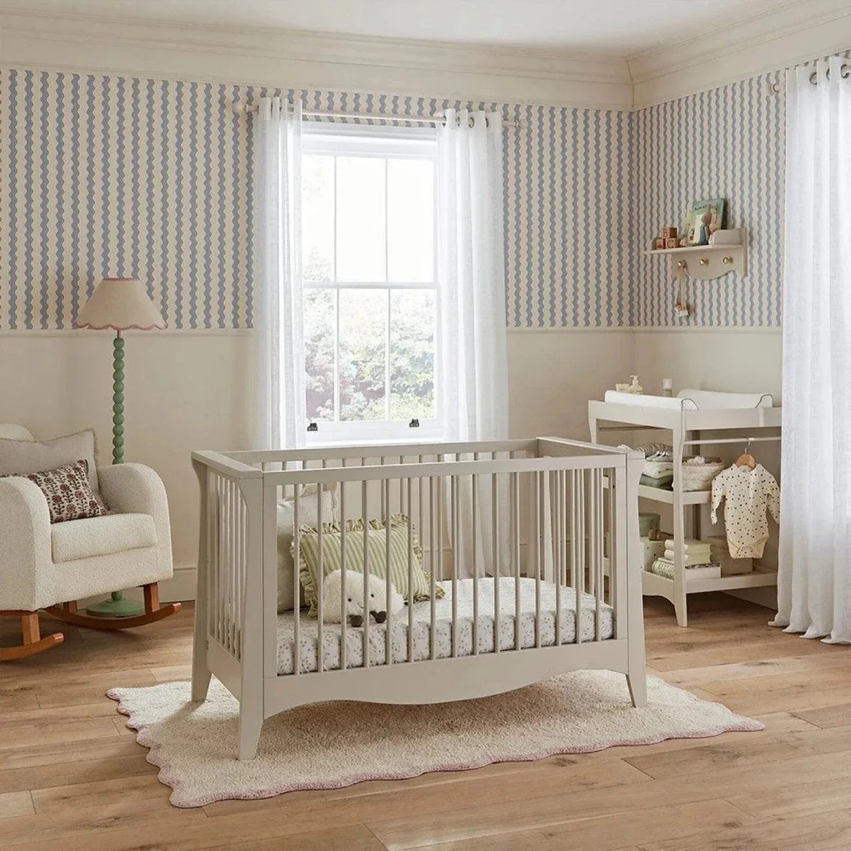 CuddleCo Clara Mini 2 pcs Nursery Furniture Set - Cashmere