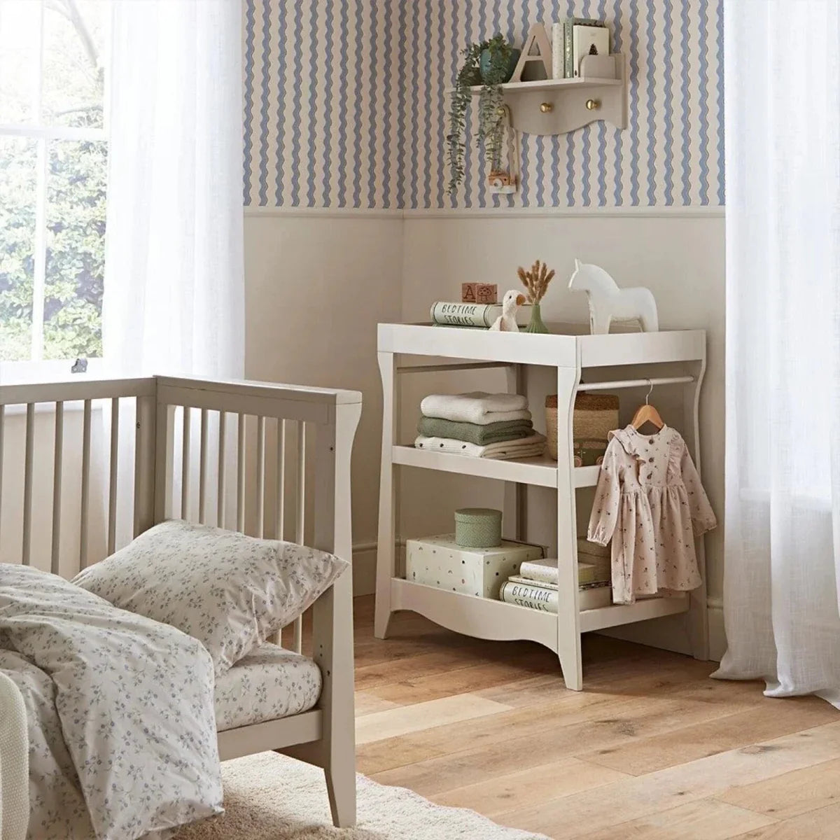 CuddleCo Clara Mini 2 pcs Nursery Furniture Set - Cashmere