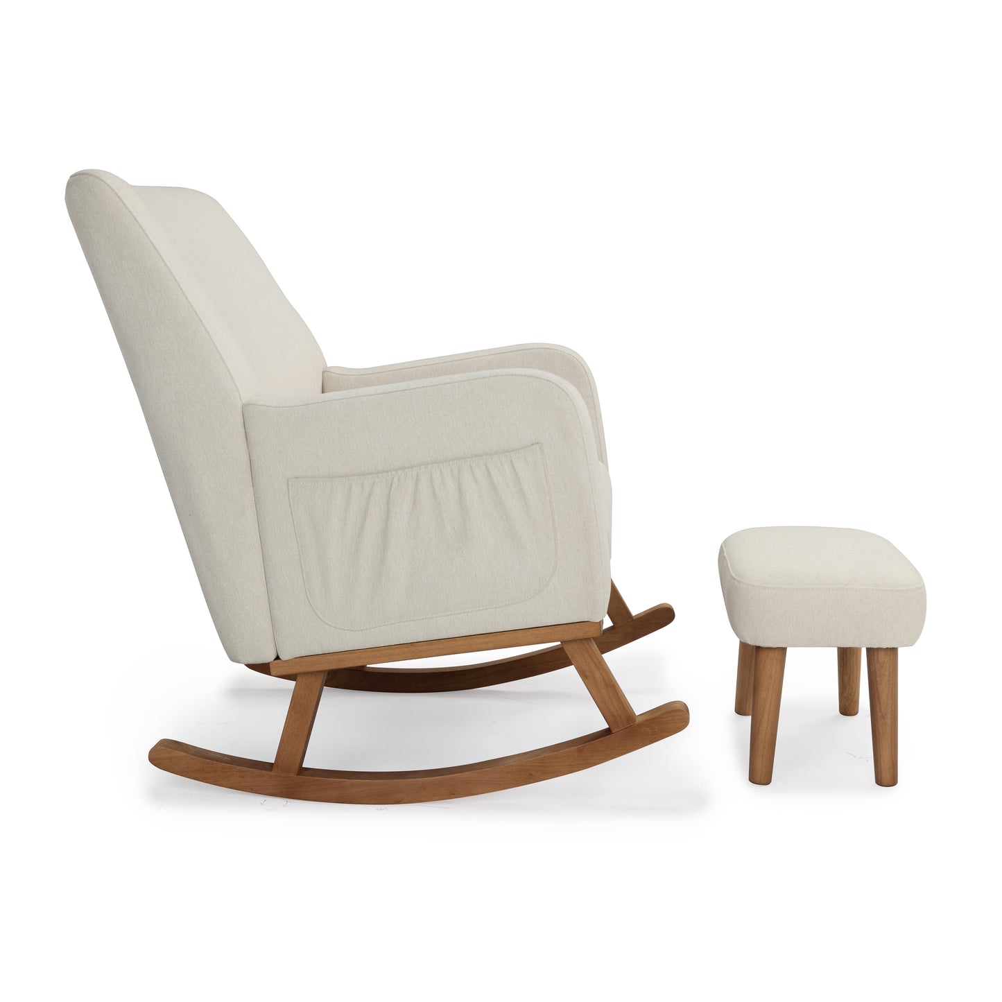 BABYMORE - Callie Nursing Chair with Stool – Ivory