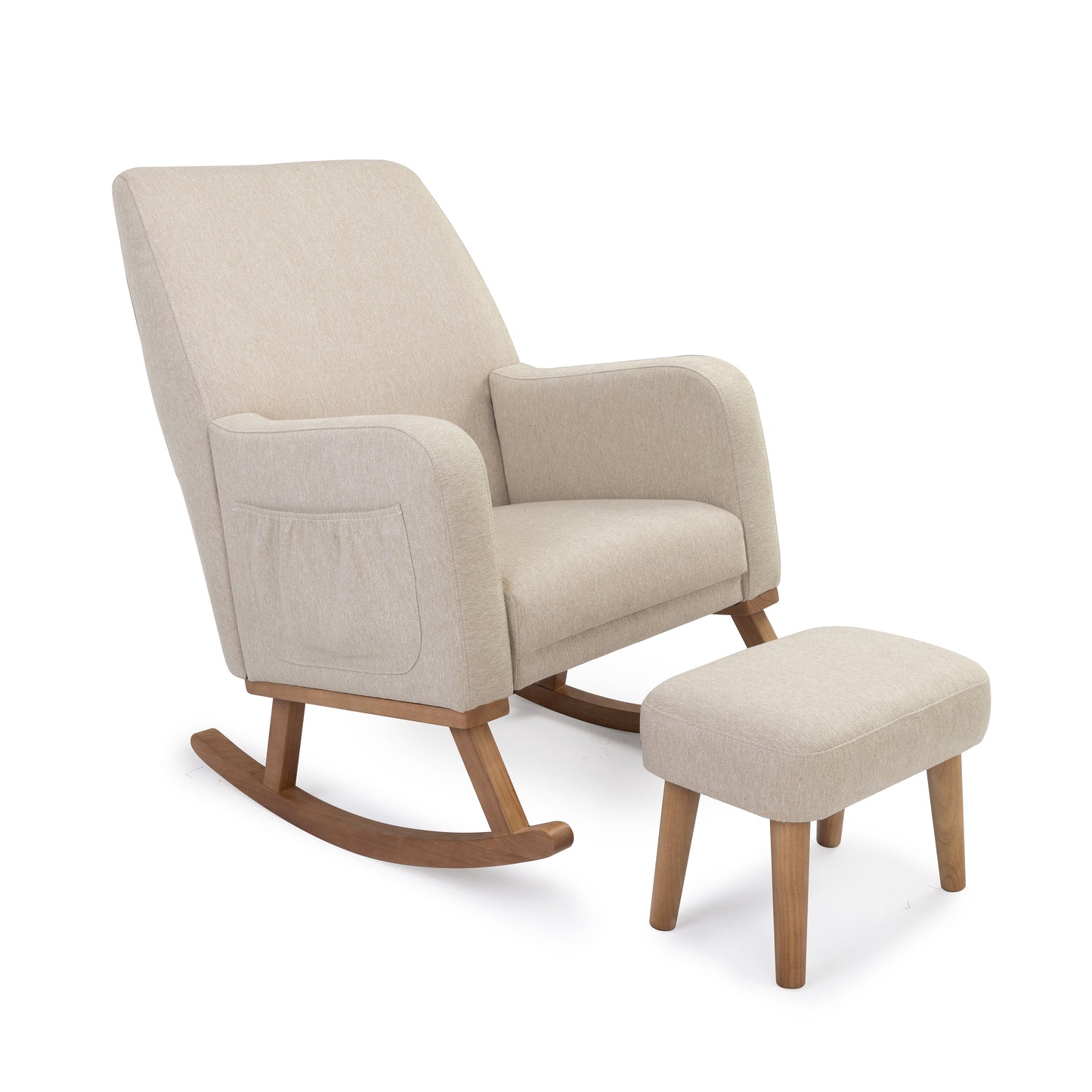 BABYMORE - Callie Nursing Chair with Stool – Oatmeal