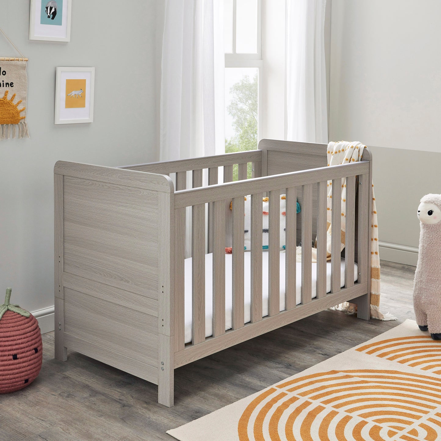 BABYMORE - Caro 3 Piece Nursery Furniture Set – Grey Wash