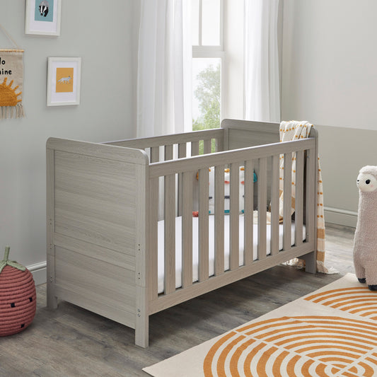 BABYMORE - Caro Cot Bed GREY WASH