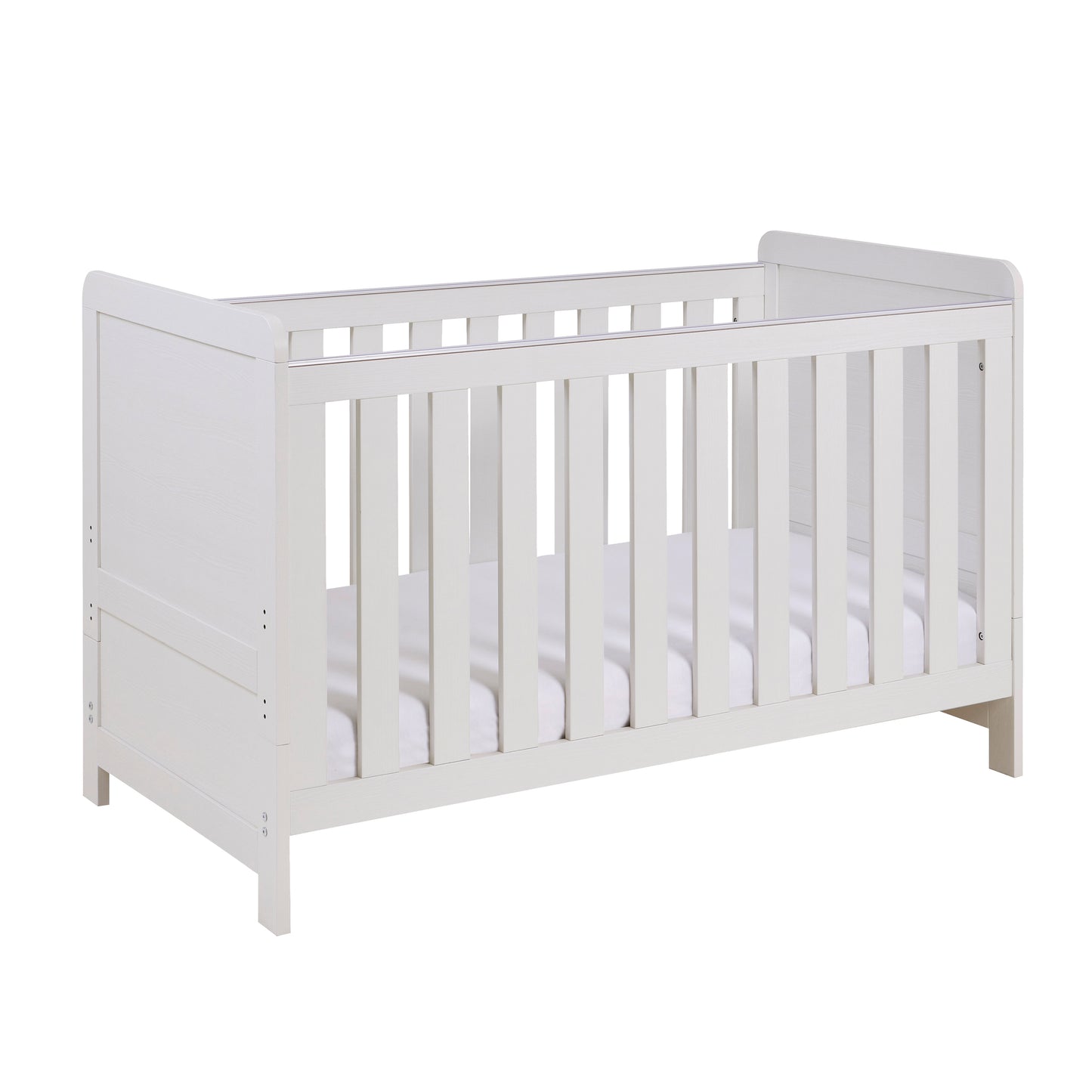 BABYMORE - Caro Cot Bed WHITE WASH