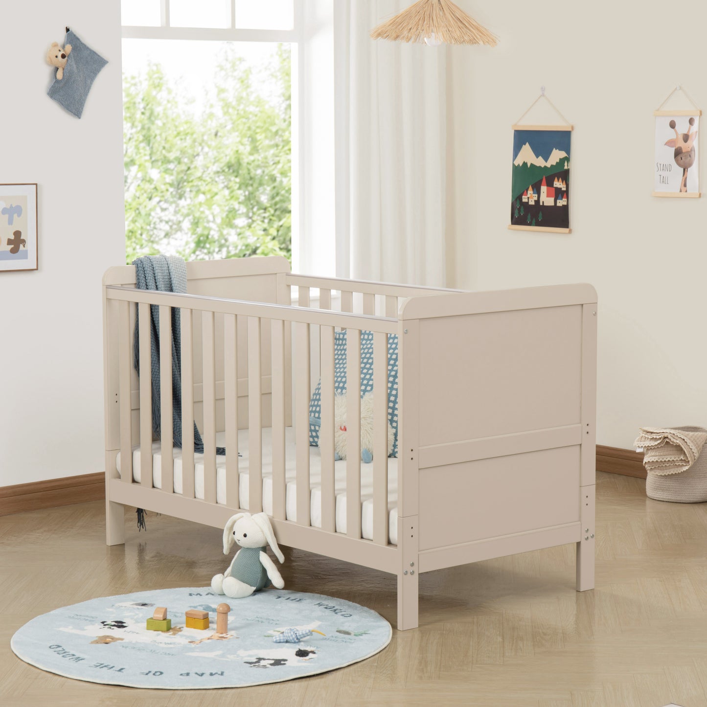 BABYMORE - Caro Urban Cot Bed – Cashmere