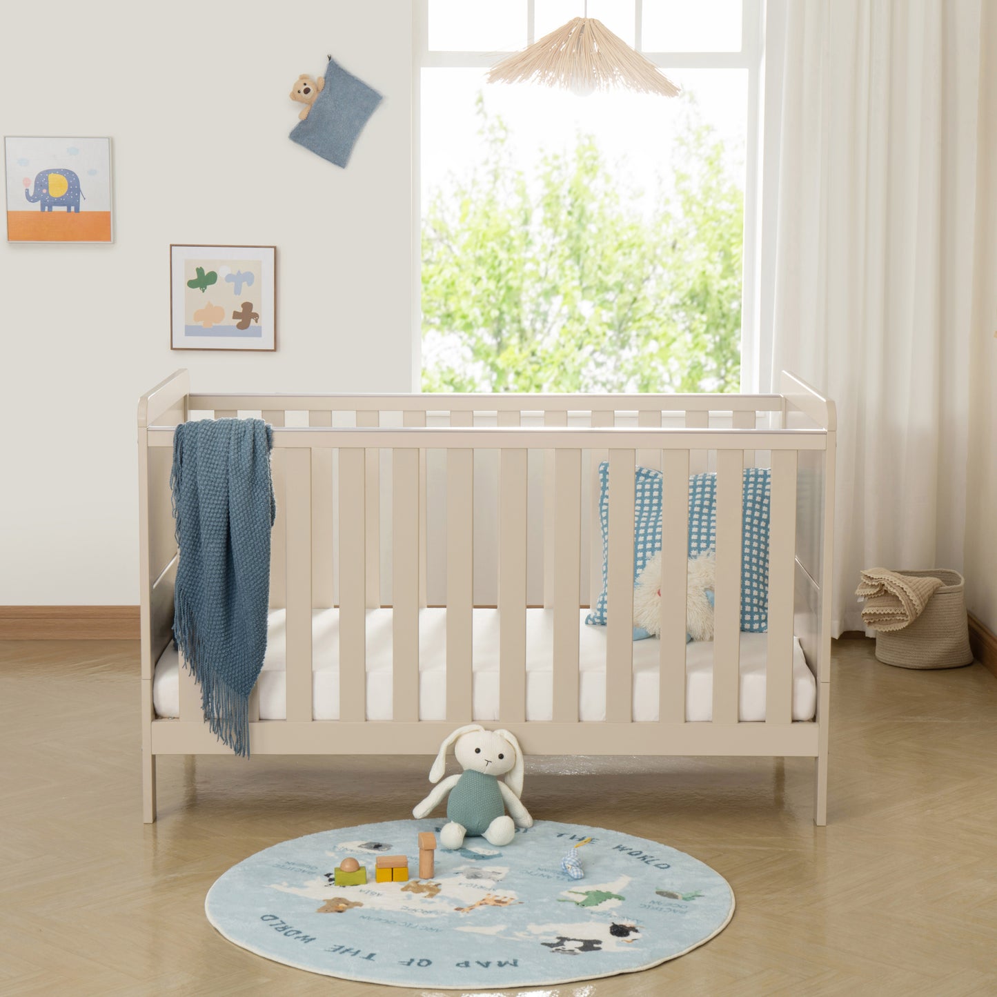 BABYMORE - Caro Urban Cot Bed – Cashmere